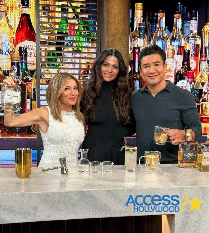 Camila prepares holiday cocktails on Access for Mario & Kit