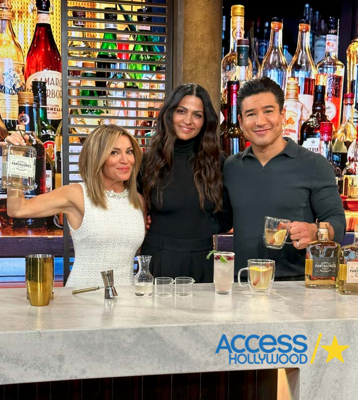 Camila prepares holiday cocktails on Access for Mario & Kit