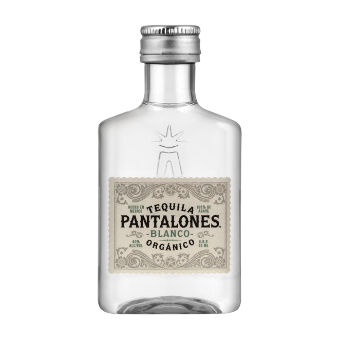 Case of 60 - Mini Pantalones Organic Blanco Tequila (50ml)