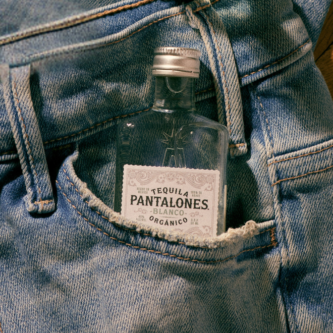 Case of 60 - Mini Pantalones Organic Blanco Tequila (50ml)