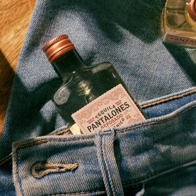 Case of 60 - Mini Pantalones Organic Reposado Tequila (50ml)